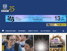 Tablet Screenshot of fundacionunam.org.mx